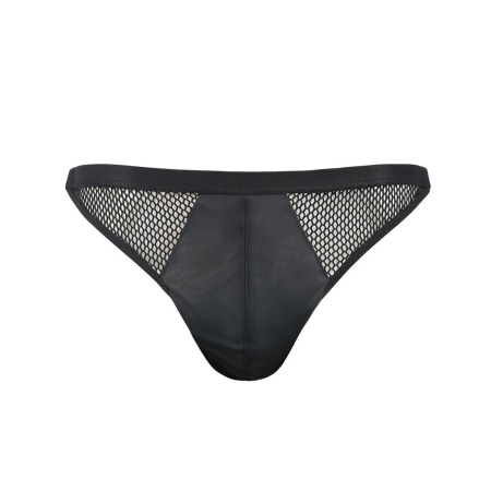 Чоловічі відкриті сліпи Passion 034 OPEN LUKE XXL/XXXL Black, екошкіра - фото №5