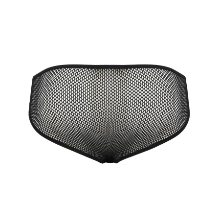 Чоловічі труси зі шнурівкою Passion 035 SLIP RICHARD XXL/XXXL Black, екошкіра, сітка - фото №6