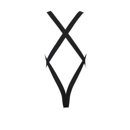 Чоловіче сітчасте боді Passion 040 LEON XXL/XXXL Black, сітка, резинки - фото №6