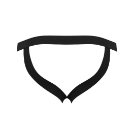 Чоловічі сліпи на шнурівці Passion 044 SLIP BEN XXL/XXXL Black, екошкіра, люверси - №6