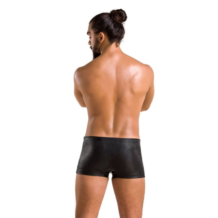 Чоловічі шкіряні боксери із заклепками Passion 048 SHORT DAVID XXL/XXXL Black №4