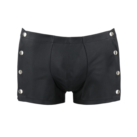 Чоловічі шкіряні боксери із заклепками Passion 048 SHORT DAVID XXL/XXXL Black №5