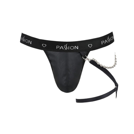 Чоловічі трусики танга з підв’язкою Passion 058 THONG BILL XXL/XXXL Black №5