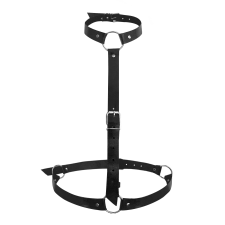 Портупея жіноча Art of Sex - Debbi, натуральна шкіра, розмір XS-2XL, колір чорний - фото №3