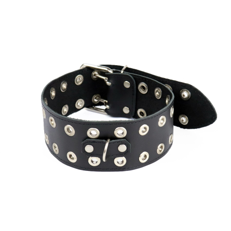 Нашийник Art of Sex - Tessa, натуральна шкіра, колір чорний №3