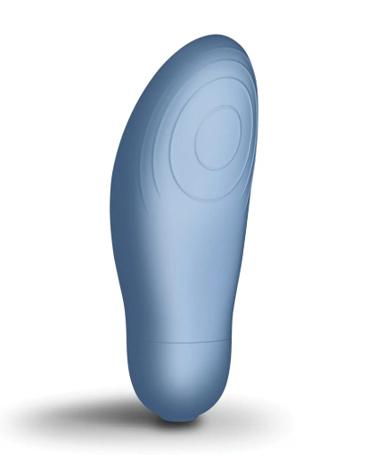 Кліторальний вібратор SugarBoo Blue Bae, працює від батарейок (у комплекті) - фото