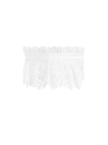 Ажурна підв’язка Obsessive Amor Blanco garter, white - фото №3