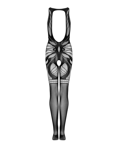 Сітчастий бодістокінг без рукавів Obsessive Bodystocking G331 S/M/L, black, з доступом - фото №4