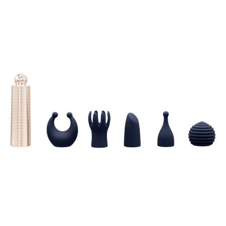 Вібромасажер Pillow Talk Secrets Desires 6-Piece Mini Massager Set - Navy - фото №2