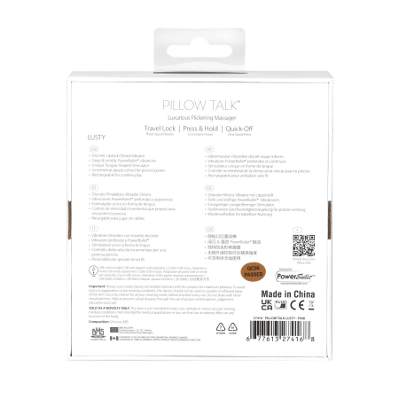 Вібратор Pillow Talk Lusty Luxurious Flickering Massager - Pink - фото №8