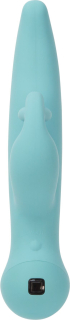 Вібратор-кролик Touch by SWAN - Trio Teal, сенсорне керування, ротація, діаметр 3,8 см - - фото №2
