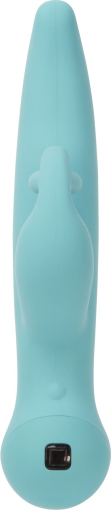 Вібратор-кролик Touch by SWAN - Trio Teal, сенсорне керування, ротація, діаметр 3,8 см - фото №2