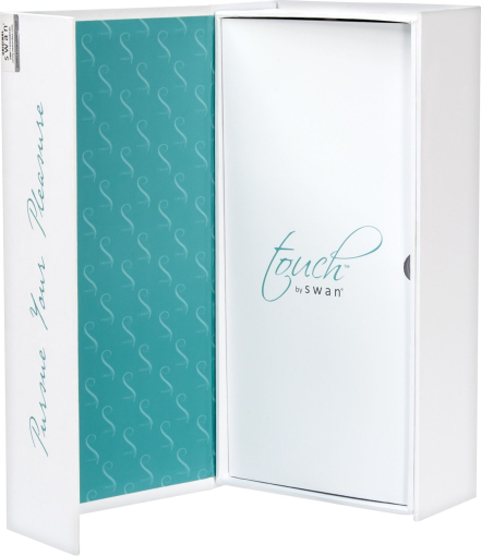 Вібратор-кролик Touch by SWAN - Trio Teal, сенсорне керування, ротація, діаметр 3,8 см - фото №8