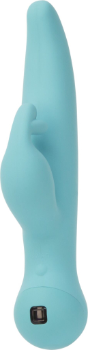 Вібратор-кролик Touch by SWAN - Trio Teal, сенсорне керування, ротація, діаметр 3,8 см - фото №4
