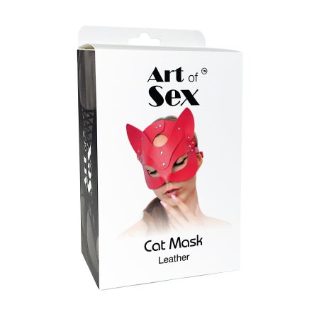 Маска Кішечки Art of Sex - Cat Mask, Червоний №5