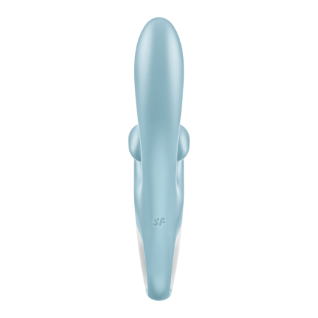 Вібратор-кролик Satisfyer Touch Me Blue, подвійний відросток, 3 потужні мотори - фото №3
