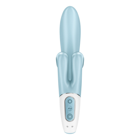 Вібратор-кролик Satisfyer Touch Me Blue, подвійний відросток, 3 потужні мотори - фото №6