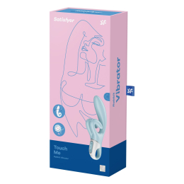 Вібратор-кролик Satisfyer Touch Me Blue, подвійний відросток, 3 потужні мотори - - фото №7