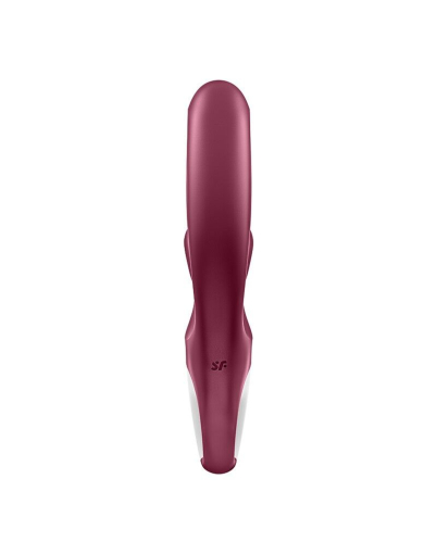 Вібратор-кролик Satisfyer Love Me Red, гнучкий, відросток з потрійним кінчиком - фото №5