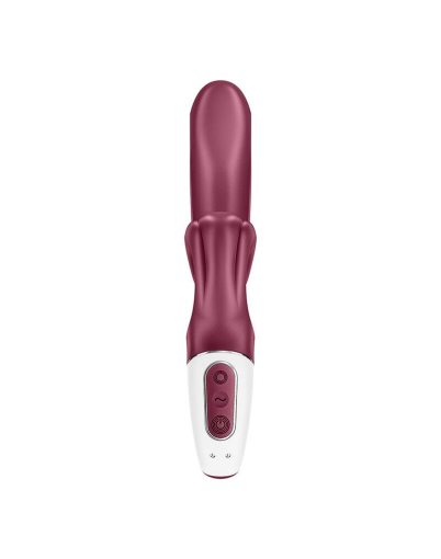 Вібратор-кролик Satisfyer Love Me Red, гнучкий, відросток з потрійним кінчиком - фото №4