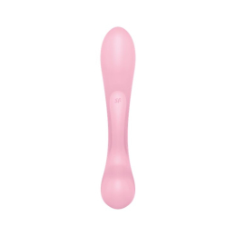 Двосторонній вібратор-кролик Satisfyer Triple Oh Pink, 3 мотори, руків’я-масажер - - фото №4