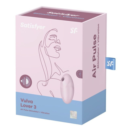 Вакуумний стимулятор з вібрацією Satisfyer Vulva Lover 3 Pink №4