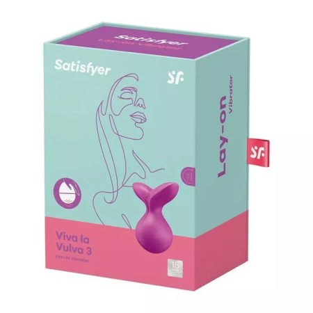 Мінівібромасажер Satisfyer Viva la Vulva 3 Violet - фото №5