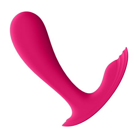 Смарт-вібратор у трусики Satisfyer Top Secret Pink вагінально-кліторальний, 2 мотори - фото №3
