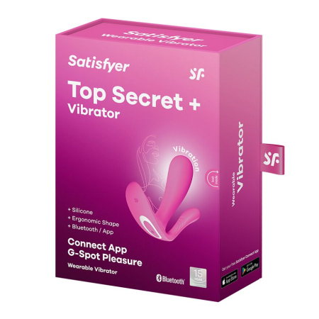 Смарт-вібратор у трусики Satisfyer Top Secret Pink вагінально-кліторальний, 2 мотори - фото №7