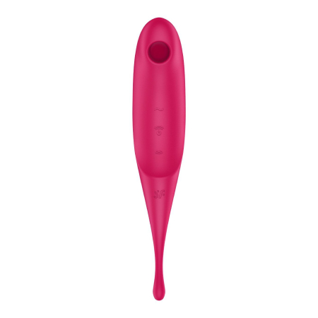 Вібратор для клітора з вакуумною стимуляцією Satisfyer Twirling Pro Red - фото №3