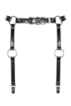 Гартери Obsessive A741 garter belt black O/S, штучна шкіра - фото №2