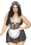 Костюм покоївки Leg Avenue Fantasy French Maid XL/XXL, сукня, трусики, пов’язка - фото