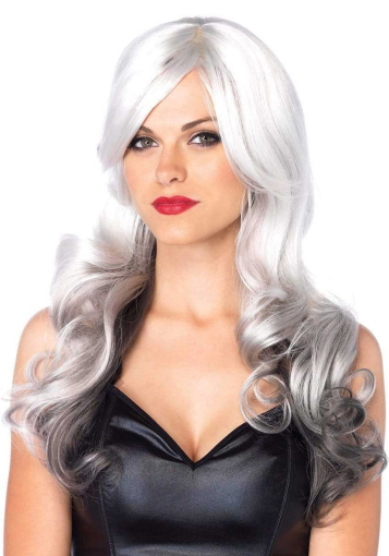 Leg Avenue Allure Multi Color Wig Grey/Black - фото