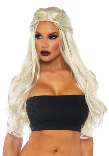 Перука Дейєнеріс Таргарієн Leg Avenue Braided long wavy wig Blond, платинова, довжина 81 см - фото №3