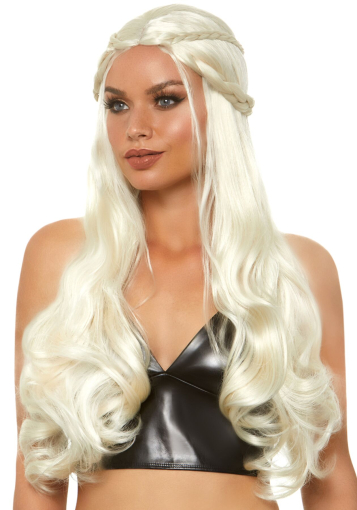 Перука Дейєнеріс Таргарієн Leg Avenue Braided long wavy wig Blond, платинова, довжина 81 см - фото