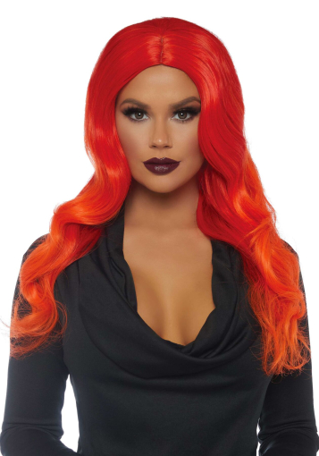Руда перука омбре Leg Avenue Ombre long wavy wig, довга, локони, 61 см - фото №3