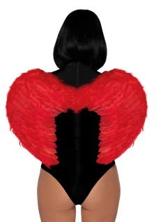 (SALE) Крила дияволиці Leg Avenue devil wings Red, справжнє пір’я - - фото №2