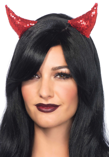 Диявольські ріжки з паєтками Leg Avenue Sequin devil horns 