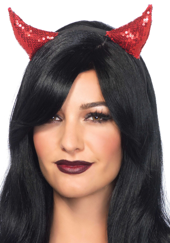 Диявольські ріжки з паєтками Leg Avenue Sequin devil horns 