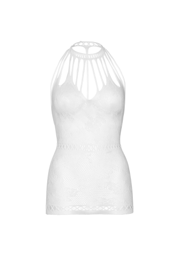 Ажурна сукня-сітка Leg Avenue Lace mini dress with cut-outs White, one size - фото №7