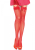 Панчохи-сітка з атласним бантиком Leg Avenue Fishnet Thigh Highs With Bow One size, Red - фото