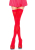 Щільні непрозорі панчохи Leg Avenue Opaque Nylon Thigh Highs Red, one size - фото