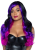 Leg Avenue Allure Multi Color Wig Black/Purple - фото