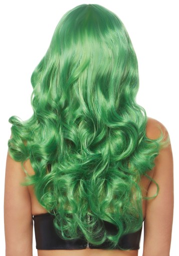 Хвиляста перука Leg Avenue Misfit Long Wavy Wig Green, довга, реалістичний вигляд, 61 см - фото №2