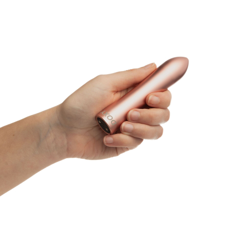 Потужна віброкуля DOXY ROSE GOLD у металевому кейсі, ультрагладенька, 7 режимів - фото №5