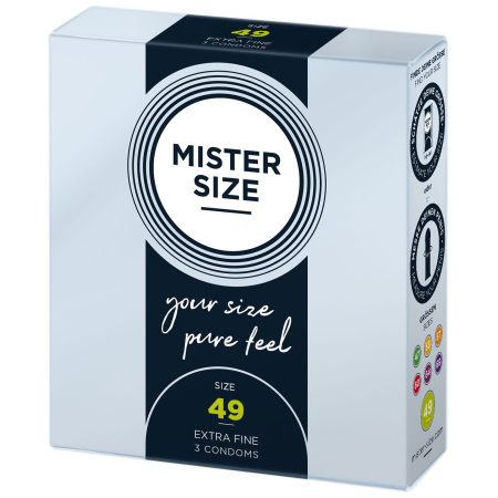Презервативи Mister Size - pure feel - 49 (3 condoms), товщина 0,05 мм - фото №2