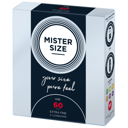 Презервативи Mister Size - pure feel - 60 (3 condoms), товщина 0,05 мм - фото №2