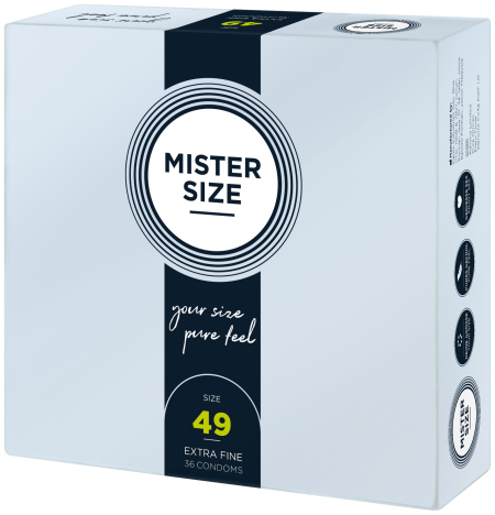 Презервативи Mister Size - pure feel - 49 (36 condoms), товщина 0,05 мм - фото №2