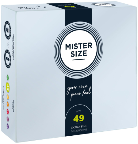 Презервативи Mister Size - pure feel - 49 (36 condoms), товщина 0,05 мм - фото