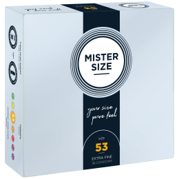 Презервативи Mister Size - pure feel - 53 (36 condoms), товщина 0,05 мм - фото